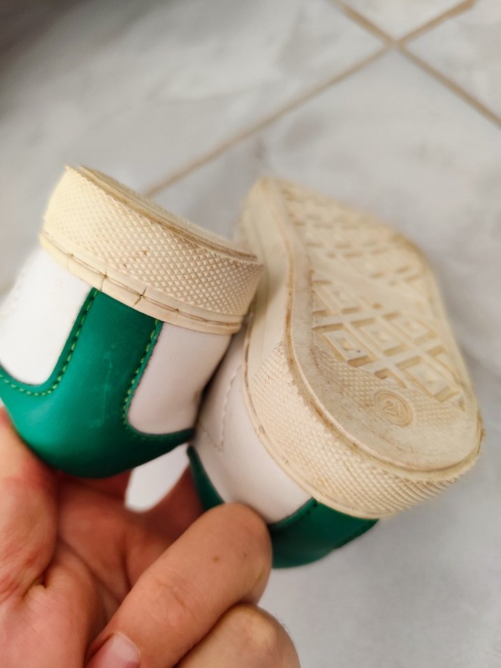 Beyaz Erkek bebek Spor Ayakkabı Velcro - Görsel 4