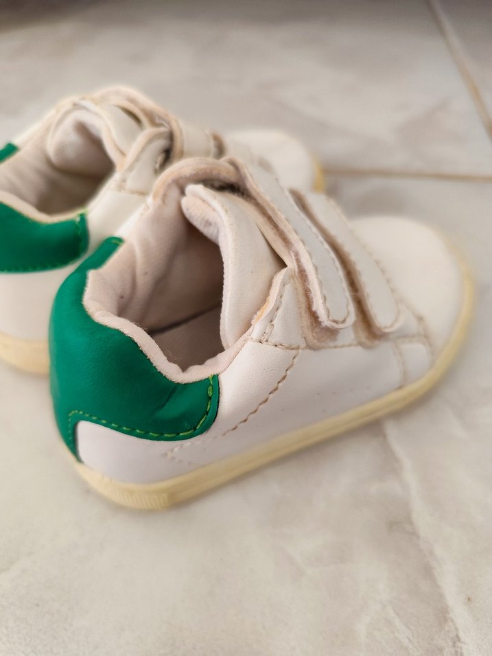Beyaz Erkek bebek Spor Ayakkabı Velcro - Görsel 2