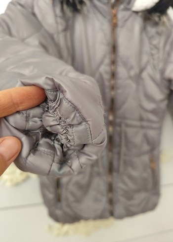 Kürklü  Kız Çocuk Mont - Görsel 3