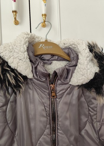 Kürklü  Kız Çocuk Mont - Görsel 2