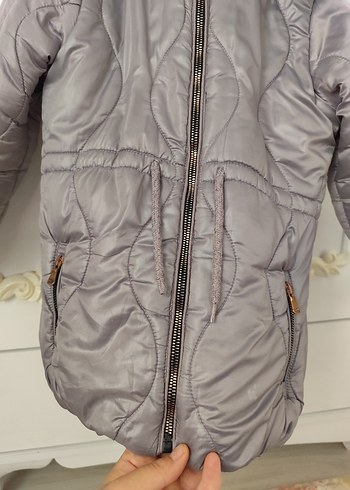 Kürklü  Kız Çocuk Mont - Görsel 4