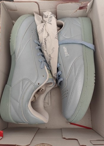 Gri Kadın Spor Ayakkabı Velcro Detaylı - Görsel 2