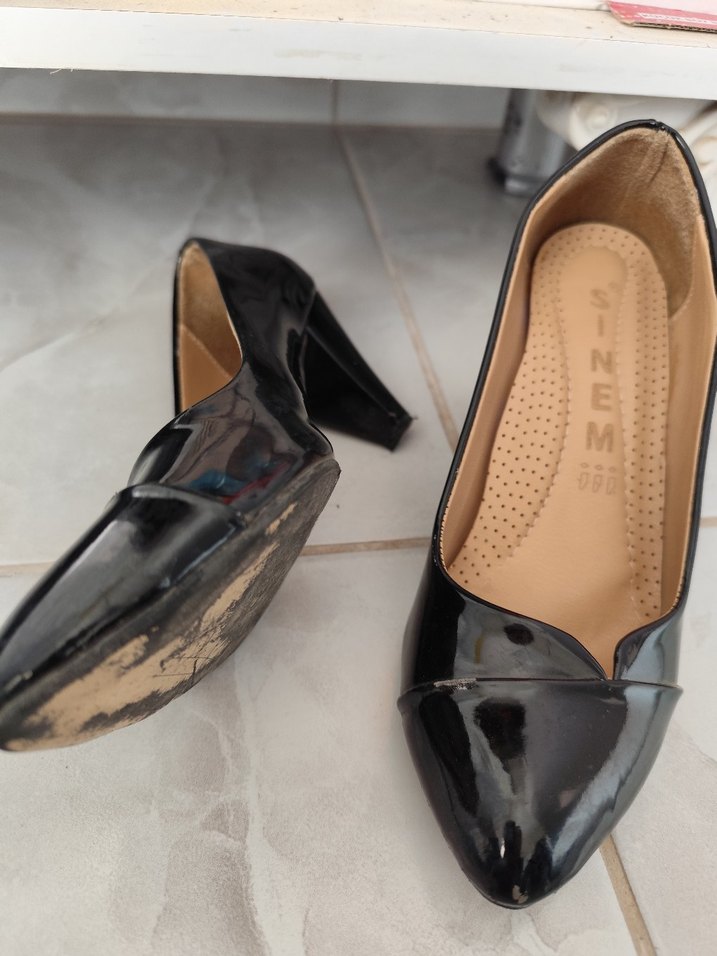 siyah stiletto - Görsel 5