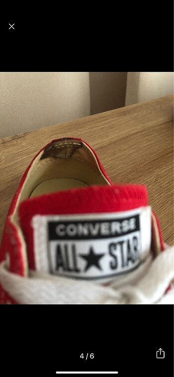 37 Beden Kırmızı Converse