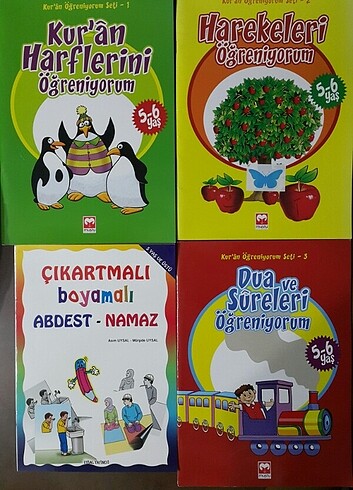 Çocuklar için Kuran ve Namaz Seti - 4 Kitap