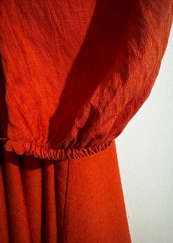 Turuncu Mini Kadın Elbise - Görsel 3