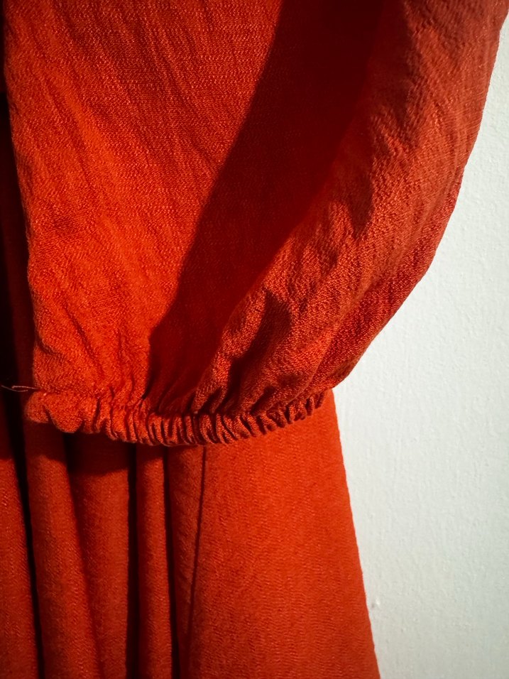 Turuncu Mini Kadın Elbise - Görsel 3