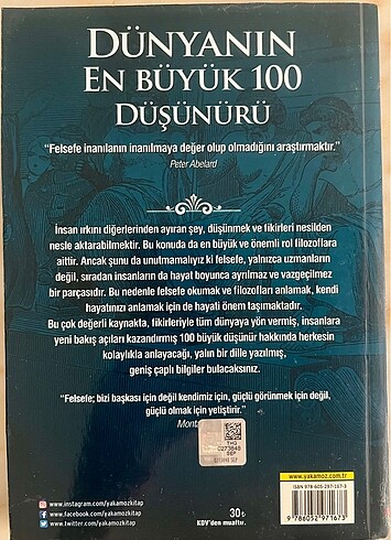  Dünyanın En Büyük 100 Düşünürü Kitap