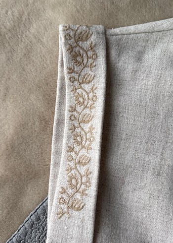 Bej Kemerli Uzun Kadın Tulum - Görsel 3