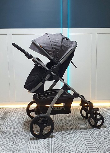 Kraft Kraft Çift yönlü bebek arabası travel sistem baston kabin