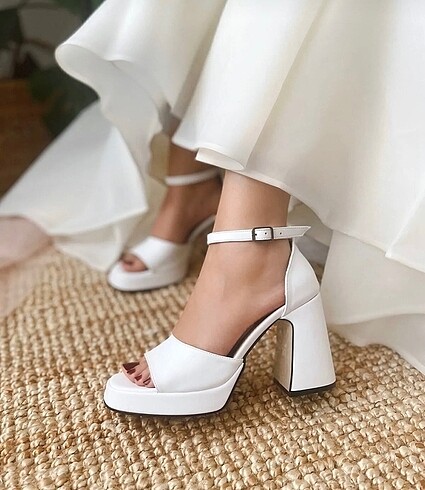 Gelin nikah düğün ayakkabısı