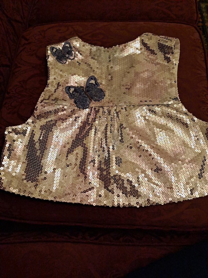 Payetli, askısız, kadın yelek - Görsel 3