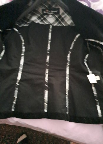 Siyah Nakışlı  Kadın Blazer Ceket - Görsel 6