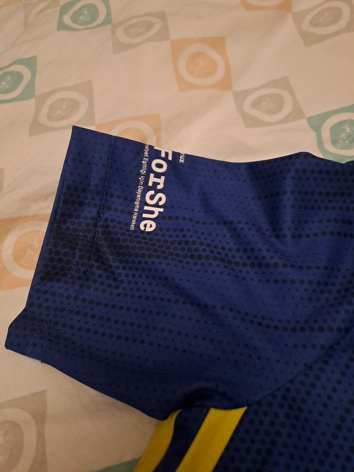 Kadın V Yaka Mavi Spor Forması - Görsel 5