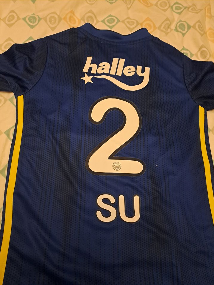 Kadın V Yaka Mavi Spor Forması - Görsel 3