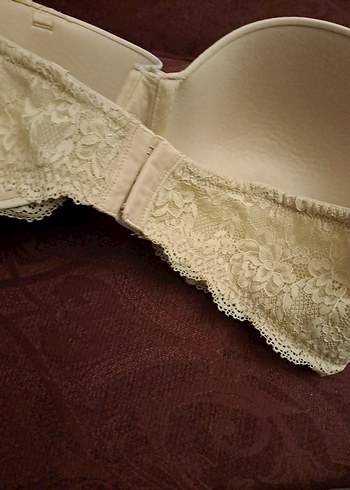 Bej Bohem Tarzı Dantelli Sütyen - Görsel 3