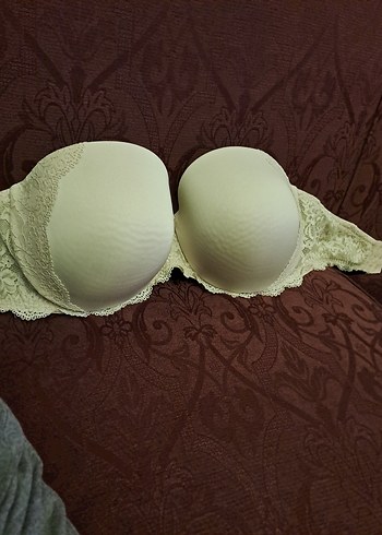 Bej Bohem Tarzı Dantelli Sütyen - Görsel 2