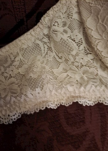 Bej Bohem Tarzı Dantelli Sütyen - Görsel 7