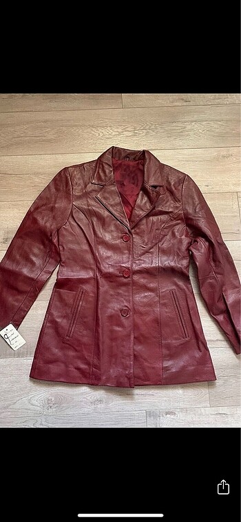 #vintage bordo deri ceket