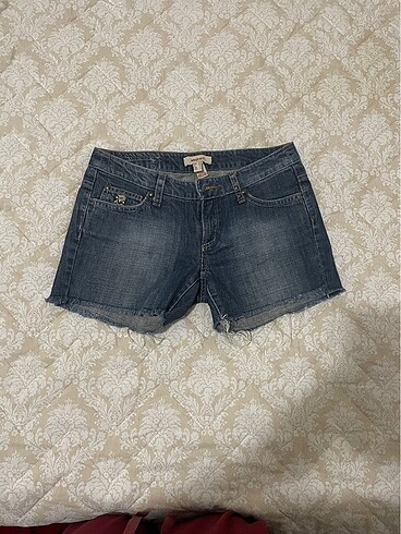 Mango mini kot şort vintage