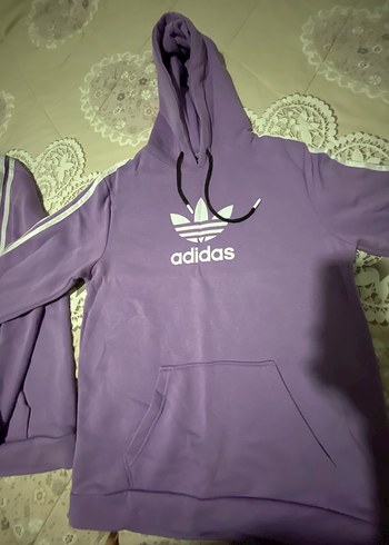 xl Beden mor Renk Mor Adidas Kapüşonlu sevgili Takımı