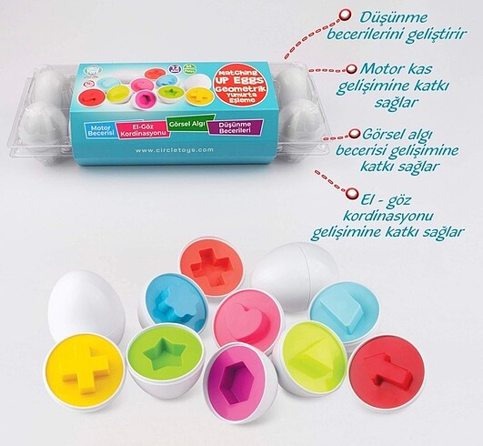 Circle 12 li geometrik yumurta eşleme