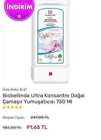 Biobelinda yumuşatıcı 