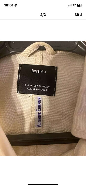 Bershka Bershka marka kot ceket