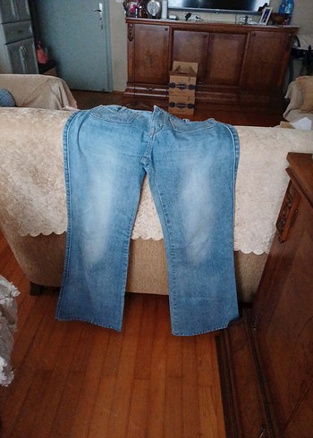 m Beden mavi Renk Kadın Mavi Midi Boy Kot Pantolon