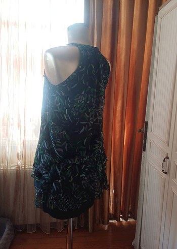 Creative Bohem Tarzı Kolsuz Hamile Mini Tunik