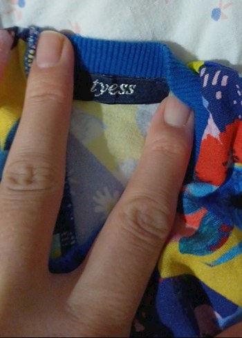 Çiçekli Renkli Kız Bluzu, Uzun Kollu - Görsel 4