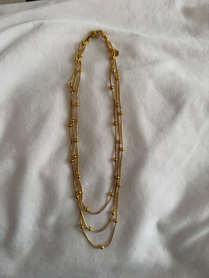 Altın Renkli Bohem Zincir Detaylı Kadın Kolye - Görsel 2