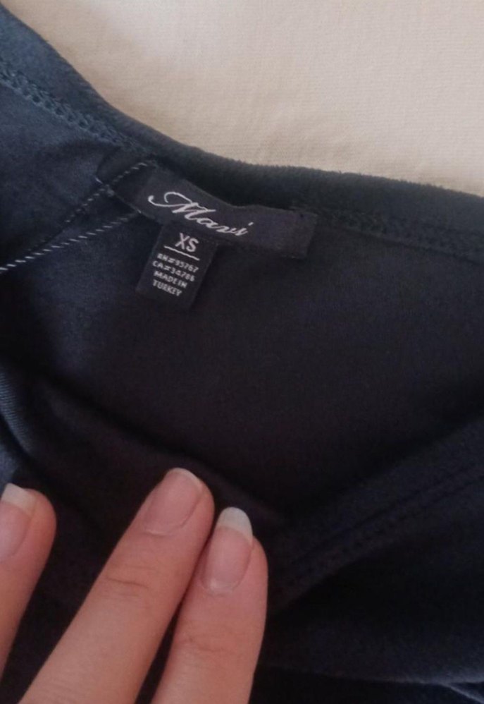 Tek Omuz Siyah Kadın Bluz - Görsel 4