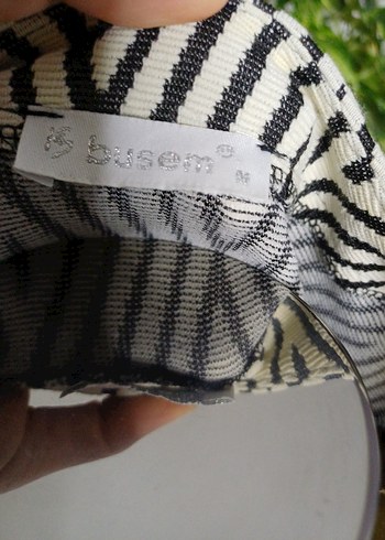 Zebra Desenli Uzun Kadın Ofis Kabanı - Görsel 3