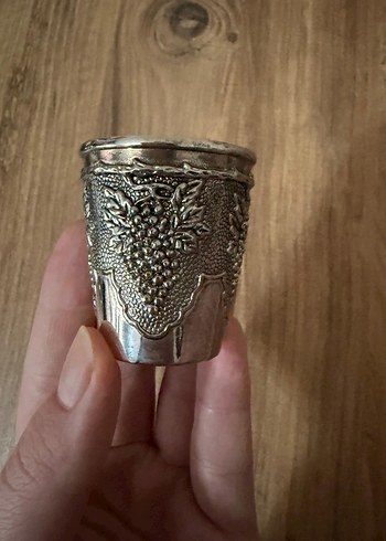 Bohem Gri Nakışlı Servis Seti Gümüş - Görsel 3