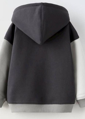 Gri Kapüşonlu Erkek Sweatshirt - Görsel 2