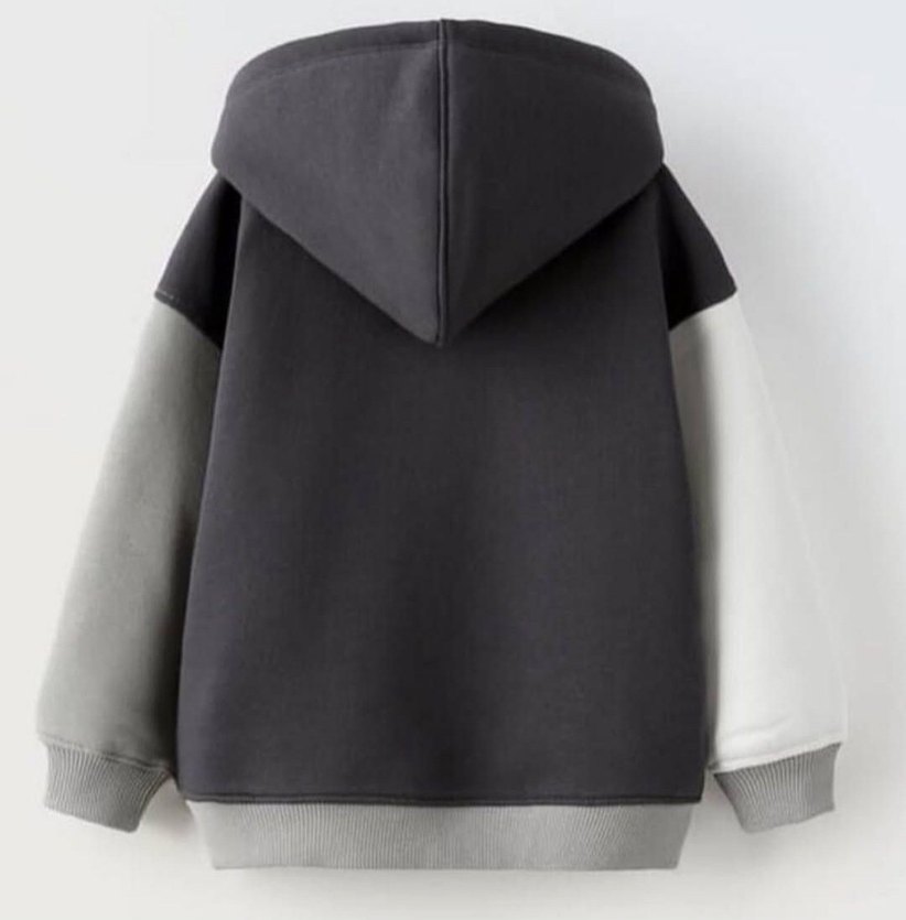 Gri Kapüşonlu Erkek Sweatshirt - Görsel 2