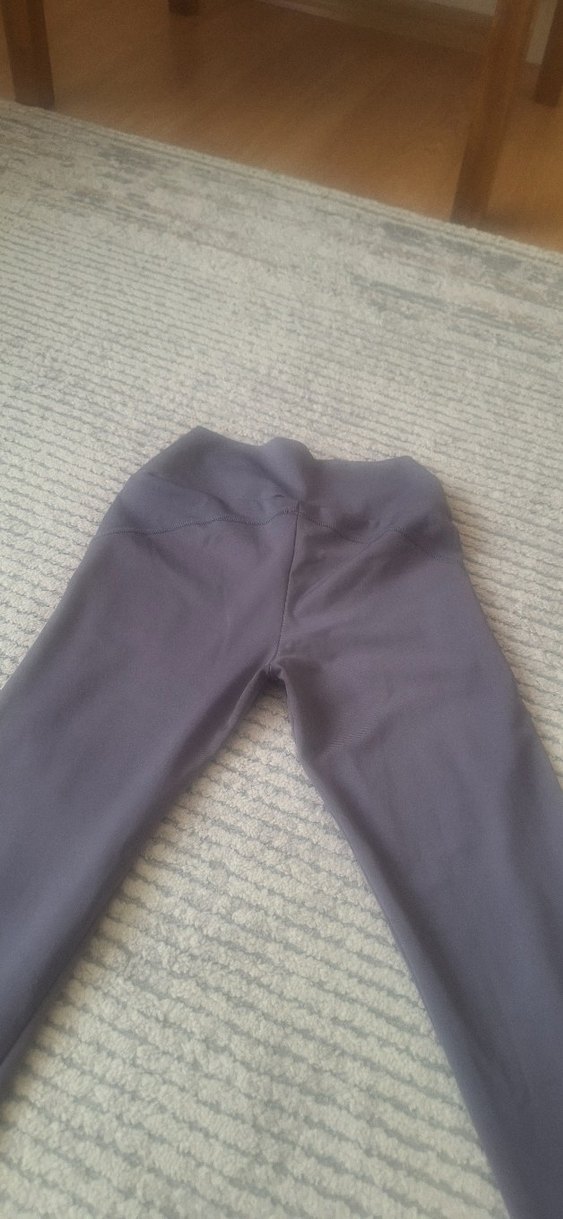 Drapeli Hamile Taytı, Uzun Boy, Gri & Haki - Görsel 2