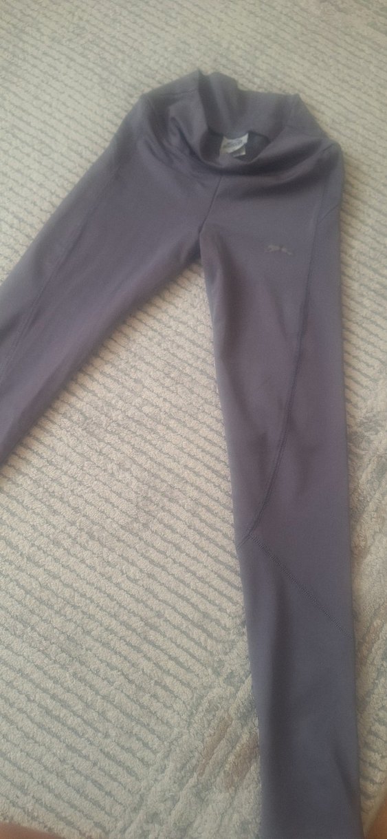 Drapeli Hamile Taytı, Uzun Boy, Gri & Haki - Görsel 5