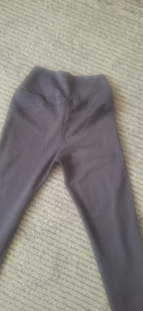 Drapeli Hamile Taytı, Uzun Boy, Gri & Haki - Görsel 3