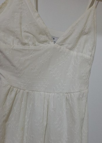 Nakışlı Beyaz elbise - Görsel 2