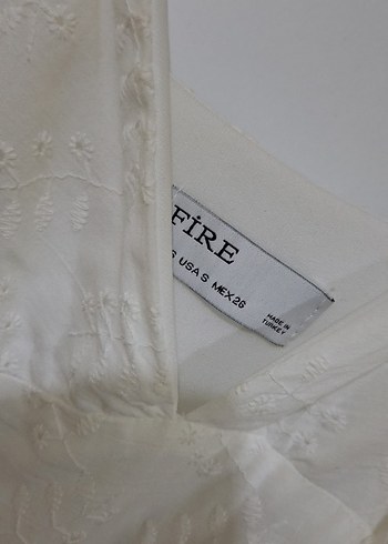 Nakışlı Beyaz elbise - Görsel 5