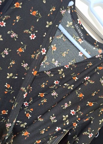 Çiçek Desenli Uzun Kollu Bohem Elbise - Görsel 2