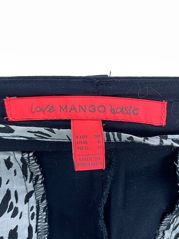 38 Beden siyah Renk Mango Düz Kesim %70 İndirimli.