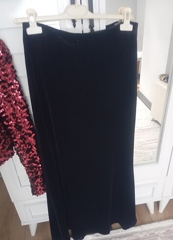 Payetlı kadıfe eteklı abıye - Görsel 6