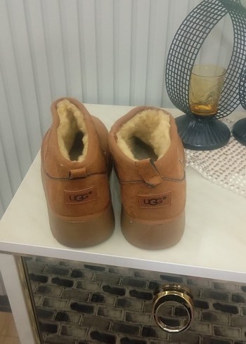 Kürklü Taba Süet Dolgu Topuk Bot - Görsel 3