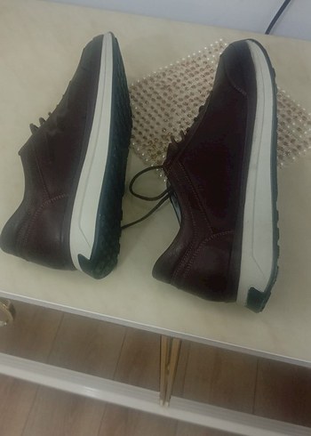 Kahverengi Bağcıklı Erkek Spor Ayakkabı - Görsel 3