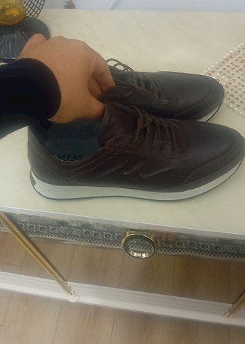 Kahverengi Bağcıklı Erkek Spor Ayakkabı - Görsel 5