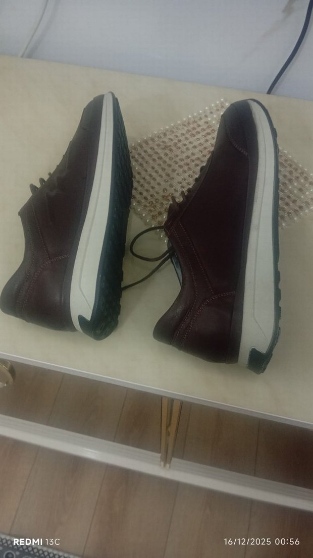 Kahverengi Bağcıklı Erkek Spor Ayakkabı - Görsel 3