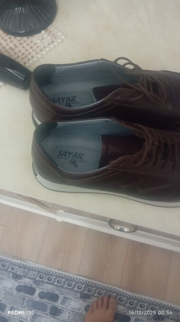 Kahverengi Bağcıklı Erkek Spor Ayakkabı - Görsel 4